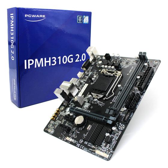 Imagem de Placa Mãe PCWARE IPMH310G 2.0, Intel 8º e 9º Geração, LGA1151, DDR4, Micro ATX