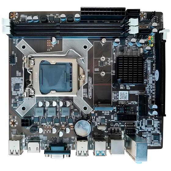 Imagem de Placa Mãe Soquete 1150 H81 DDR3, Com Slot Para SSD M.2, PCi Express, HDMI e Rede Gigabit, Goldentec - GT-H81-M2