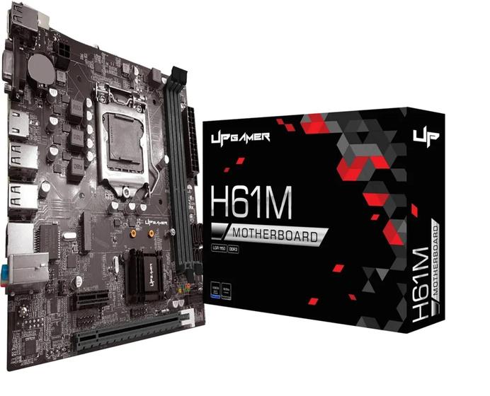 Imagem de Placa Mãe UpGamer H61M LGA1155 DDR3 NVME REDE GIGA