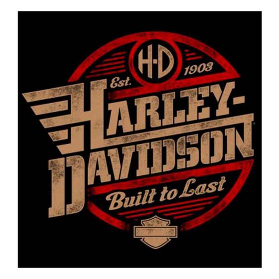 Imagem de Placa MDF Harley Davidson Built To Last Coleção 2021