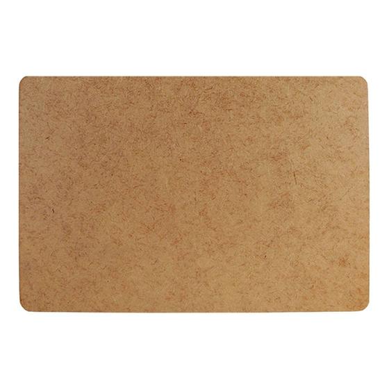 Placa Retangular Placa MDF Retangular Arredondada Natural para Estampar 15x10cm ...