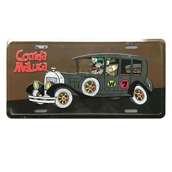 Plaque Métal Gangster – Mafia Luciano – 30 X 20 Cm – Déco Murale
