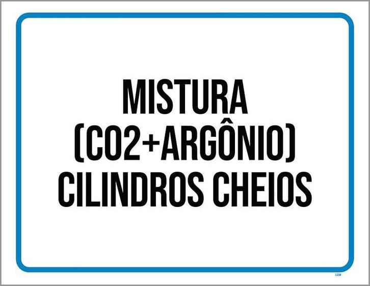 Imagem de Placa Mistura C02 Argônio Cilindros Cheios 36X46