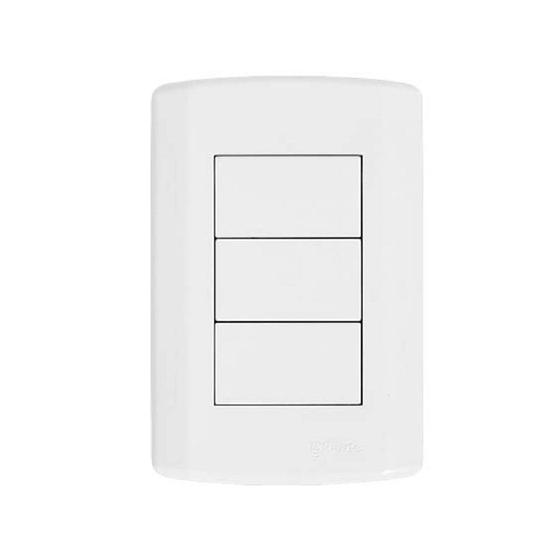 Imagem de Placa Modular Com 3 Modulos Cegos-Pluzie