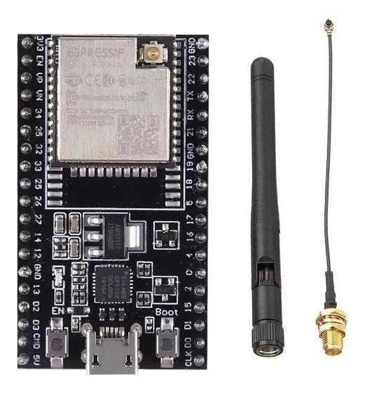 Imagem de Placa Modulo Esp32-Wroom-32U Cabo & Antena Wifi