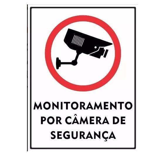 Imagem de Placa Monitoramento Por Câmera De Segurança 20x30