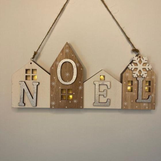 Imagem de PLACA NOEL COM LUZ (15 cm)