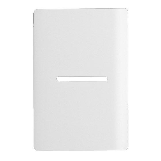 Imagem de Placa Novara Branco 4x2 1 Interruptor com Suporte Dicompel