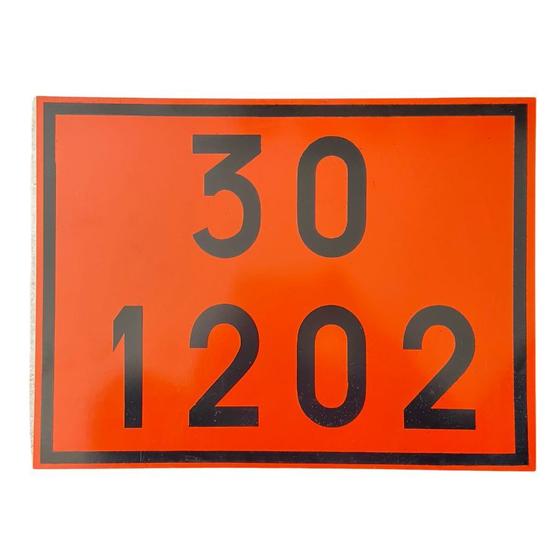 Imagem de PLACA NUMEROLOGIA 30x40 PLACA PARA SINALIZAÇÃO LISA LARANJA 30x40