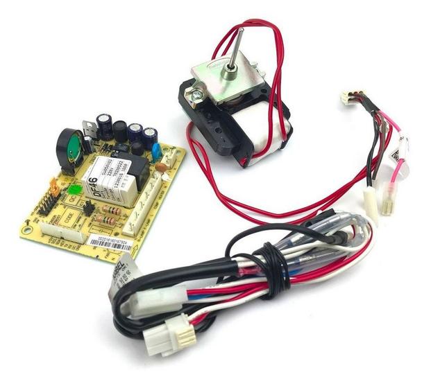 Imagem de Placa original refrigerador electrolux df47 df50 df50x dfw50 dw49 220v com sensor e motor ventilador