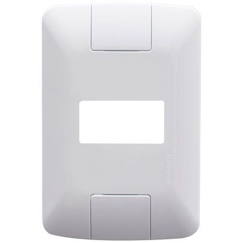 Placa p/ 1 modulo horizontal 4x2 - tramontina aria branco - 57203/004 Menor preço em Placa p/ 1 modulo horizontal 4x2 - tramontina aria branco - 57203/004