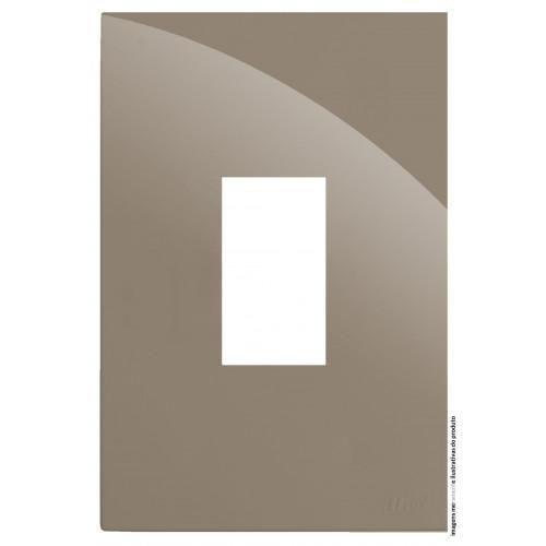 Imagem de Placa P/1 Modulo Vert. Sem Suporte 4X2 - Recta Fendi Gloss
