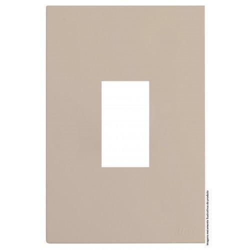 Imagem de Placa Para 1 Modulo Vertical Com Suporte 4X2 Brs12401-1Ar.