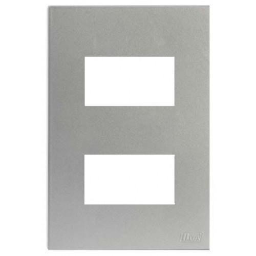 Imagem de Placa Para 2 Modulos Separados Com Suporte 4X2 Brs12429-1Pr.