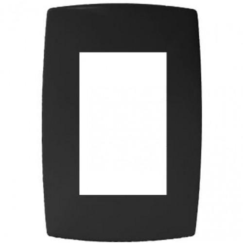 Imagem de Placa Para 3 Módulos Com Suporte 4X2 - Blux Home Grafite