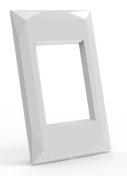 Imagem de Placa Para 3 Modulos Com Suporte 4X2 - Doha Branco