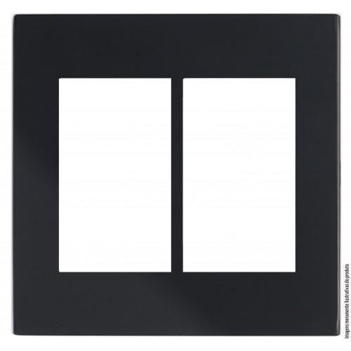Imagem de Placa Para 6 Modulos Com Suporte 4X4 Brs12478-8Bk.