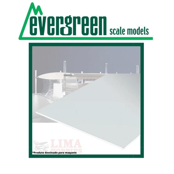 Imagem de Placa Para Maquete 15X30Cm Chapa 0,40Mm Estireno Branco Evergreen Evrg9015