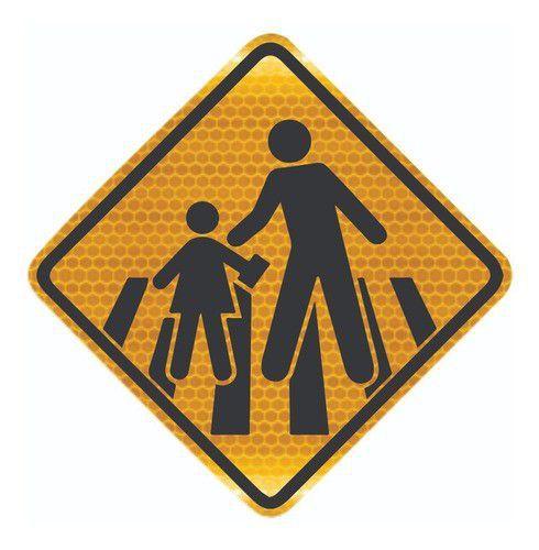 Placa Passagem Sinalizada De Escolares Refletivo A-33b Ti - Artplacas ...