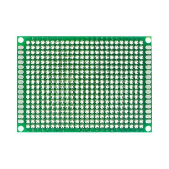 Imagem de Placa PCB Universal DIY 2.54mm FR-4 Dupla Face 7x9 6x8 5x7 4x6 3x7 2x8 12x8 9x15cm Protoboard