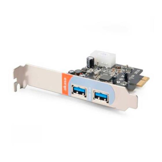 Imagem de Placa Pci Express Com 2 Portas Usb 3.0 - Akasa - Ak-Pccu3-01