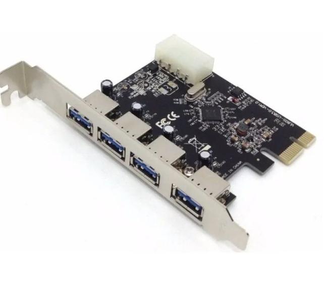 Imagem de Placa Pci Express Usb 3.0 Ate 5gbps 4 Portas