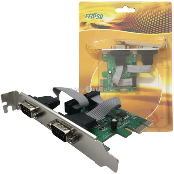 Imagem de Placa Pci Express X1 Multiserial Com 2 Seriais E Low Profile