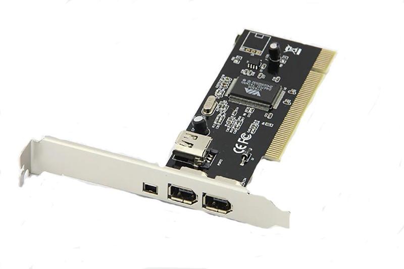 Imagem de Placa Pci Firewire 1394 3 portas 6 pinos + 1 porta 4 pinos