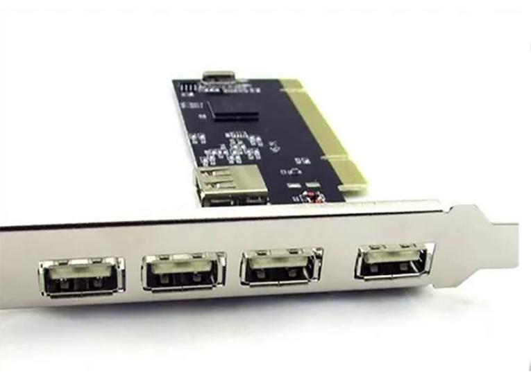 Imagem de Placa Pci Usb 2.0 Com 5 Portas Pci Para Pc Desktop computador