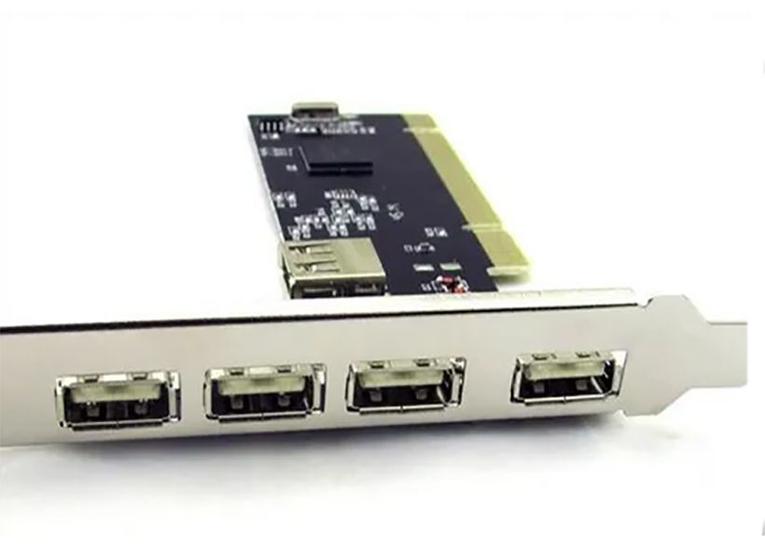 Imagem de Placa pci usb 4 portas usb externa e 1 interna pc computador