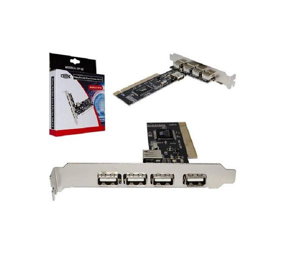 Imagem de Placa Pci Via Com 5 Portas Usb 2.0 Dp52m