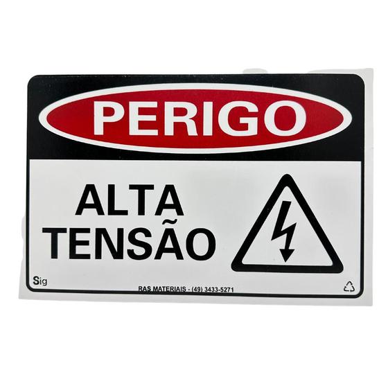 Imagem de Placa Perigo Alta Tensão