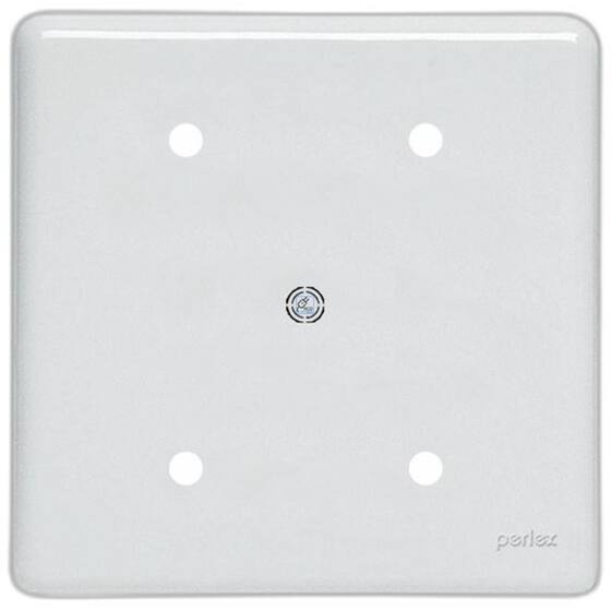 Perlex Placa Perlex Branca 4x4 (cega+furo) 23pl00/66 - Espelho / Placa de ...