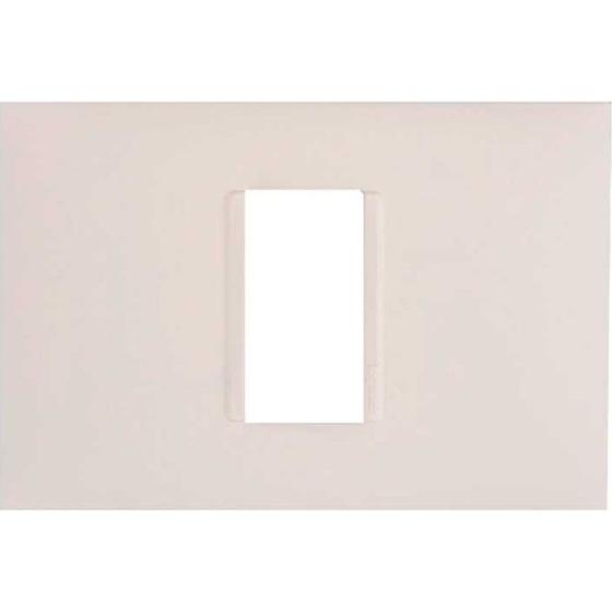 Imagem de Placa Pial Plus+ Branca 4X2 (1 Modulo Horizontal) 618501Bc