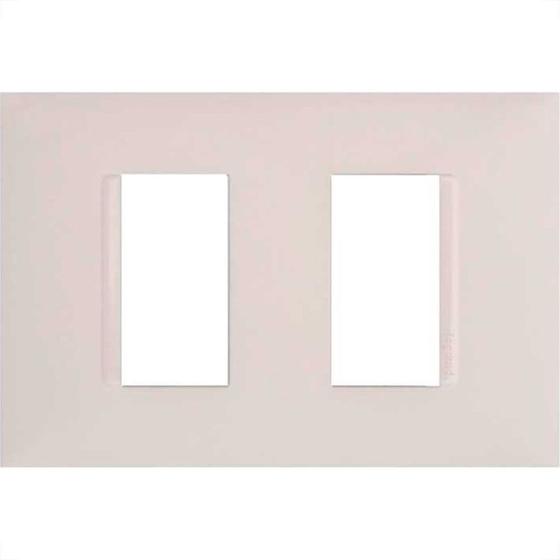 Imagem de Placa Pial Plus+ Branca 4X2 (2 Modulo Distanciado) 618506Bc