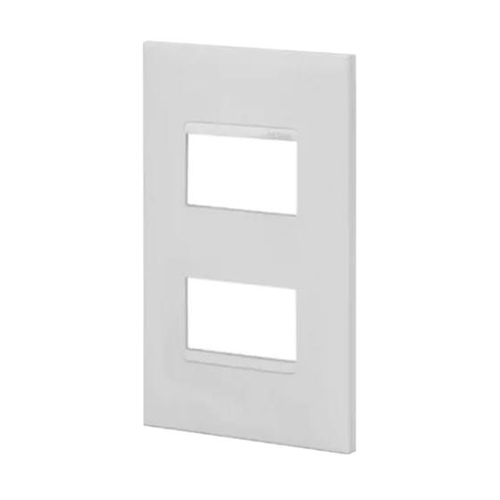 Imagem de Placa Pial Plus + Branca 4x2 2 Módulos