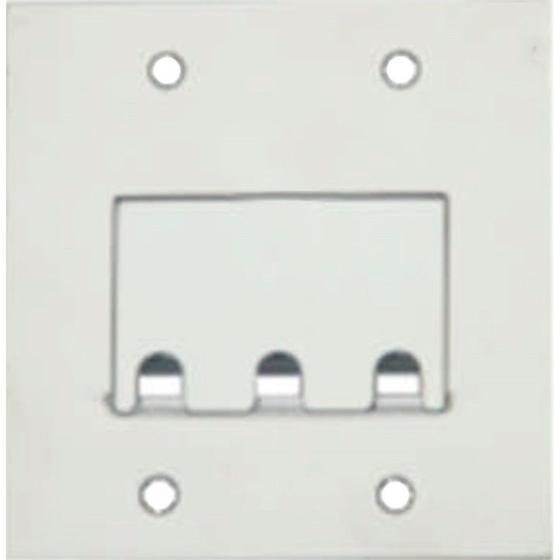Imagem de Placa Piso Inox 4X4 Para 3 Rj Pi44Rj