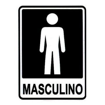 Placa Porta Banheiro Masculino Pvc Menor preço em Placa Porta Banheiro Masculino Pvc