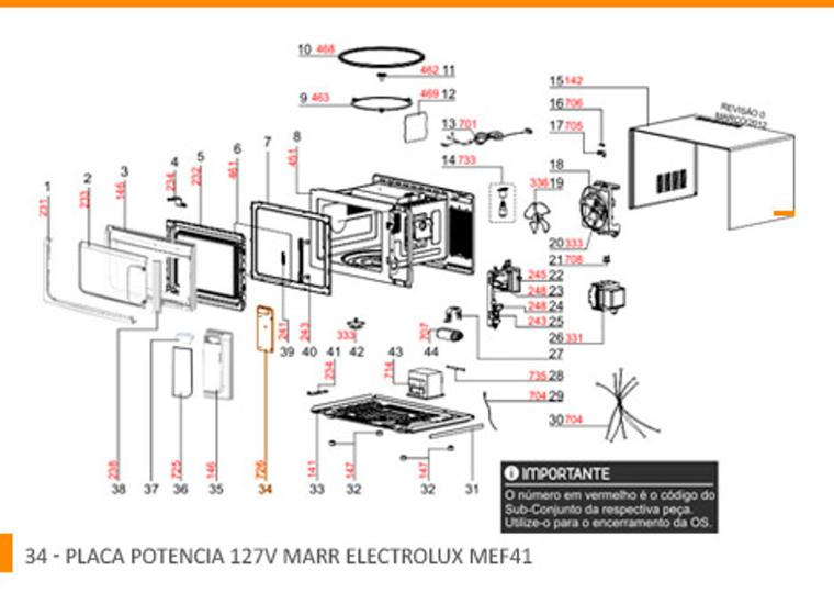 Imagem de PLACA POTENCIA MEF41 -  127V MARR - 70001740 - Electrolux