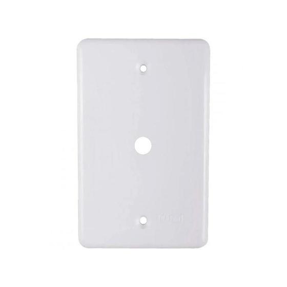 Imagem de Placa Quadrada Cega Com 1 Furo 4 X 2 Branca 2053 Ilumi