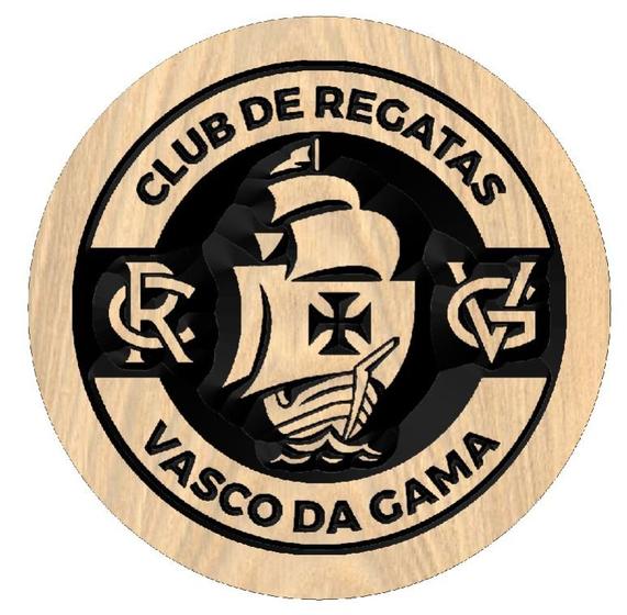 Imagem de Placa Quadro Redondo Medalhao Mandala Vasco Tauari 23cm