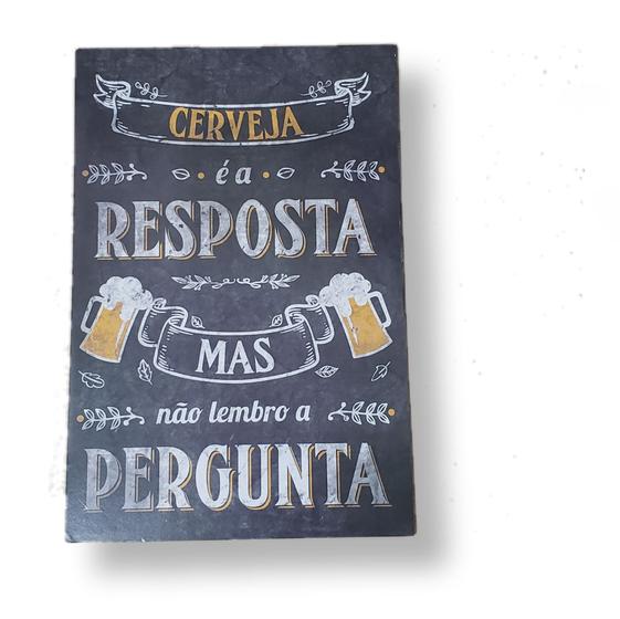 Imagem de Placa/quadros Decorativa Tema Bebidas Bar Beber 1 Peça 19x28