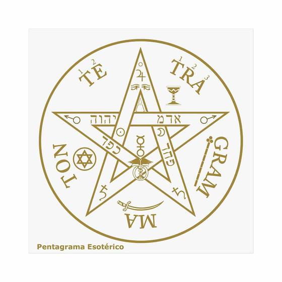 Imagem de Placa Radiônica Pentagrama Esotérico - Proteção do homem, protege contra agressões espirituais e principalmente psíquicas