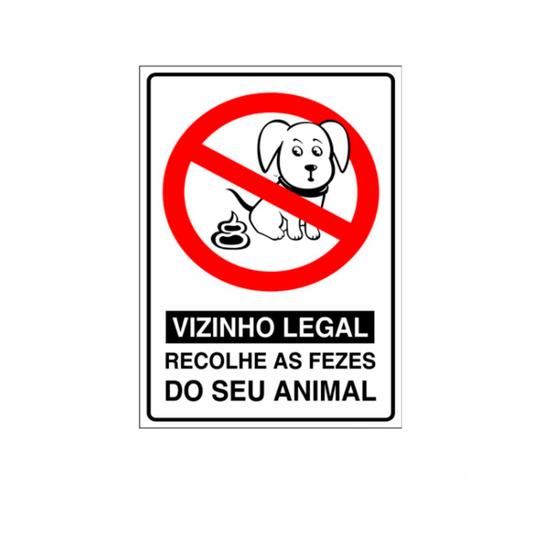 Imagem de Placa - Recolhe As Fezes Do Seu Animal - Coco Cão Condomínio