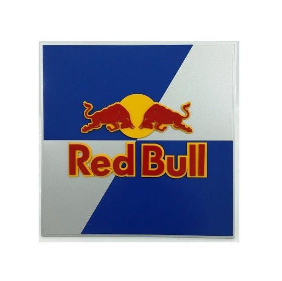 Imagem de Placa Red Bull Laqueada 3D Mdf - 40 x 40 cm