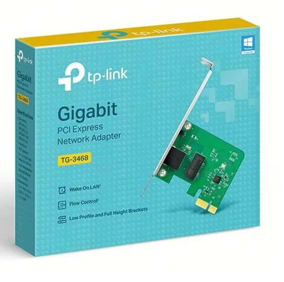 Placa rede 10/100/1000 pci express tg-3468 TP-LINK Menor preço em Placa rede 10/100/1000 pci express tg-3468 TP-LINK