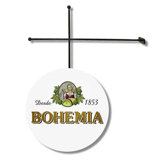 Imagem de Placa Redonda Bohemia Com Suporte 29,8cm
