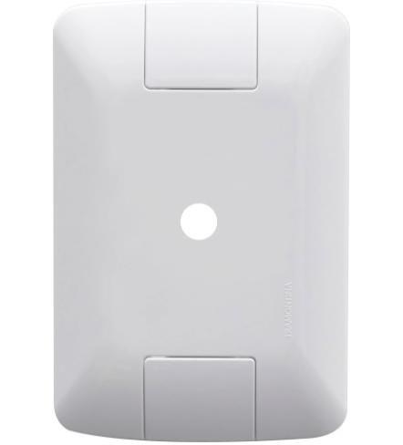 Imagem de Placa Retangular Cega C/ Furo Mod. Aria Cor: Branca 4x2 Ref: 57203/002 -TRAMONTINA
