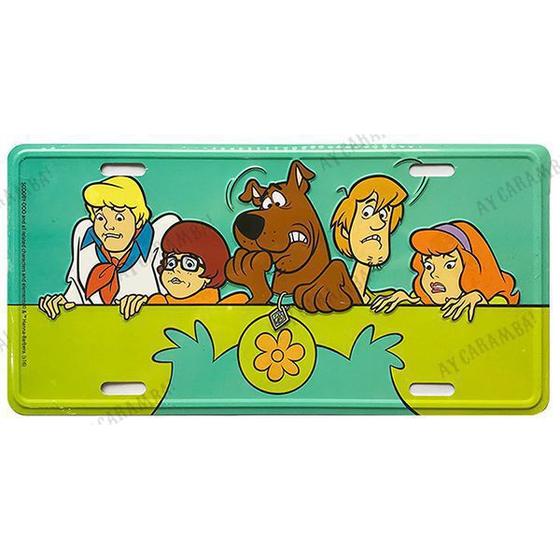Imagem de Placa Scooby Doo - Hanna Barbera em Metal com Relevo