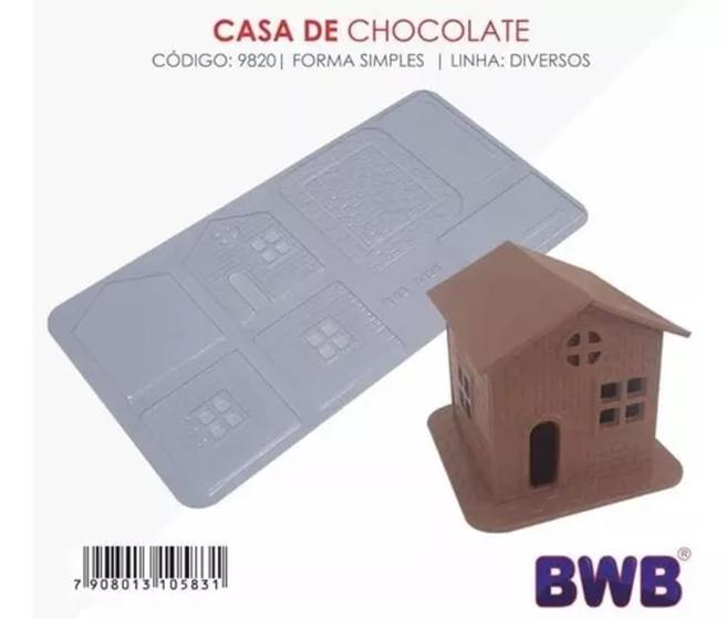 Imagem de Placa Simples para Chocolate Casinha De Chocolate Bwb cod 9820